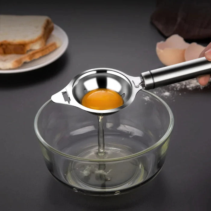 Stainless Steel Egg Separator Funnel Spoon