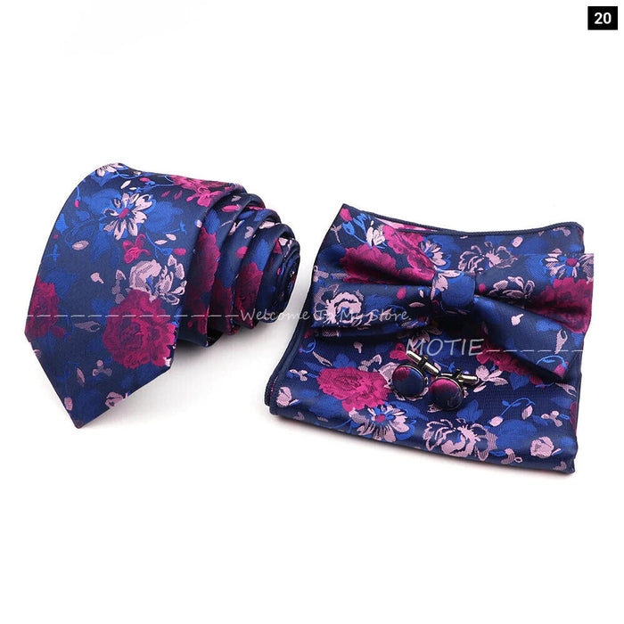 Classic Plant Tie Set For Weddings And Daily Wear