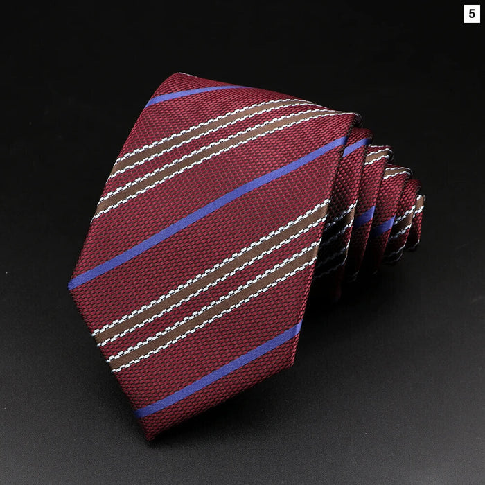 Mens Tie Paisley Floral Striped For Business Weddings And Daily Wear