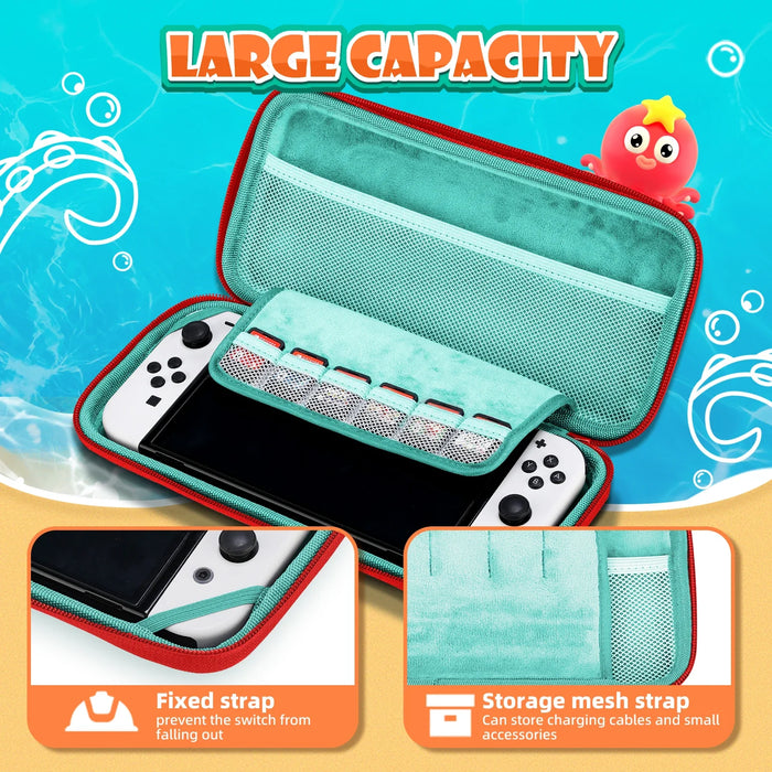 Cool Summer Tinytako Series Oled Protective Case Cover Accessories Compatible Nintendo Switch