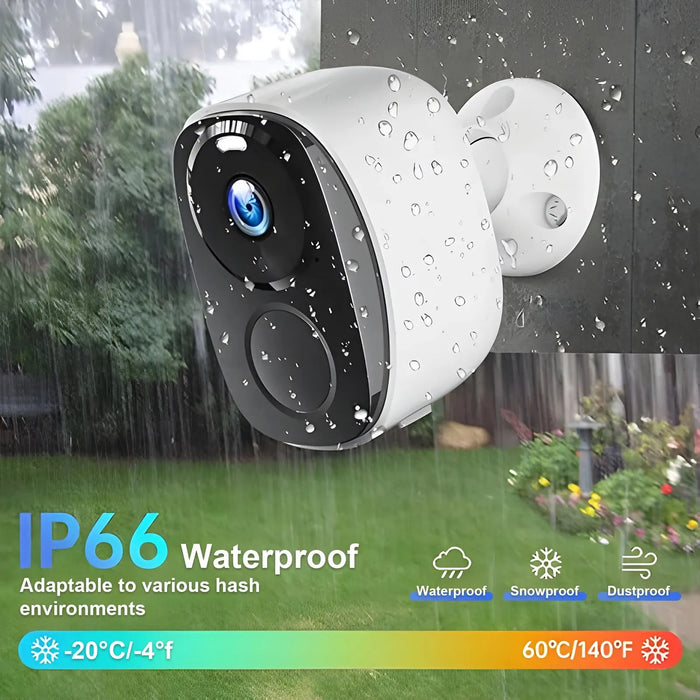 3mp Outdoor Wifi Camera With Night Vision