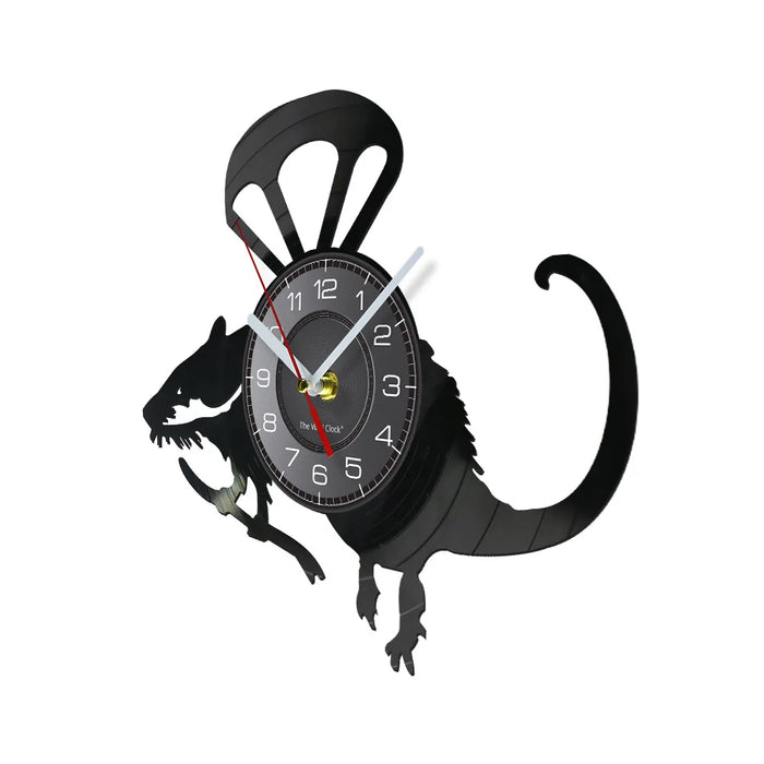 Charming Banksy Rat Vinyl Record Wall Clock