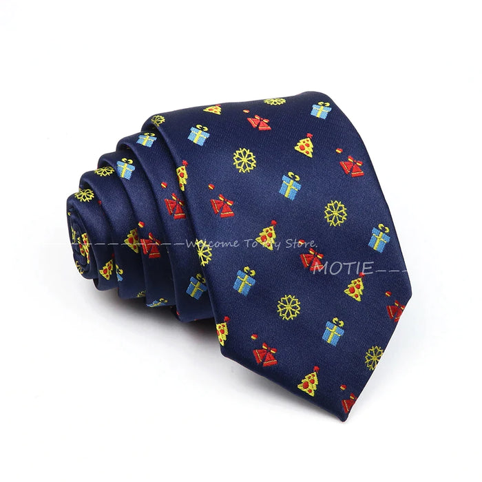 Santa Claus Necktie For Christmas And Halloween Parties