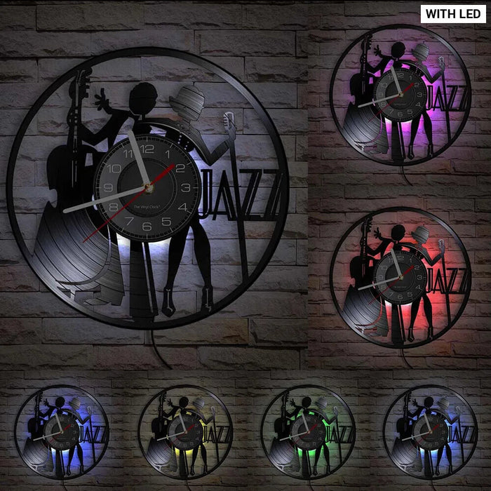 Jazz Band Performance Wall Clock