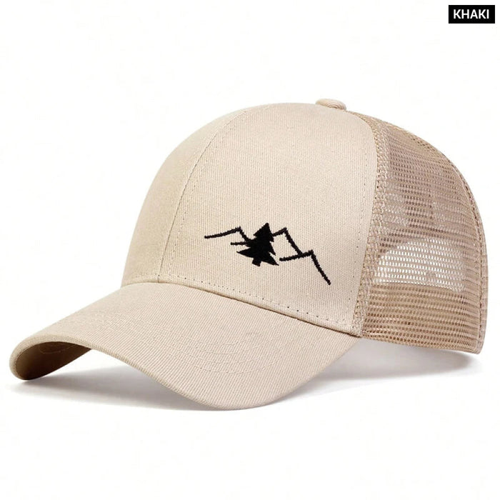 Mountain Embroidered Snapback Cap / Hat For Casual Sports