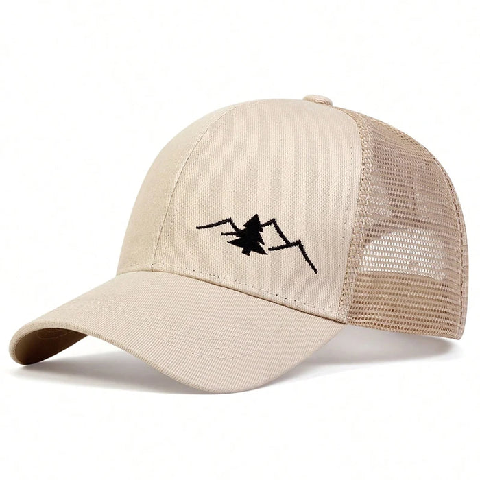 Mountain Embroidered Snapback Cap / Hat For Casual Sports