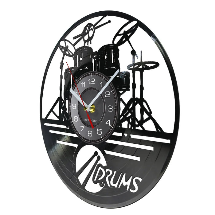 Personalized Drum Wall Clock For Music Lovers