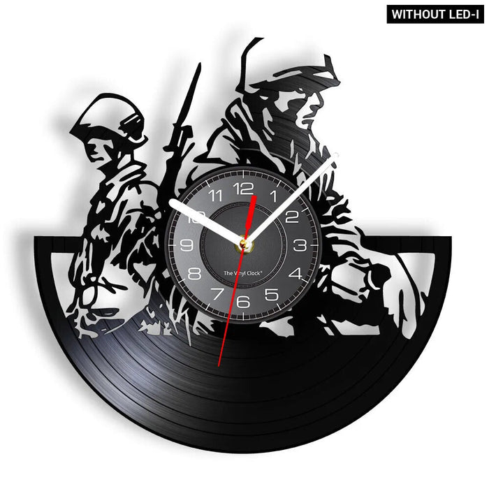 Veteran Soldiers Wall Clock