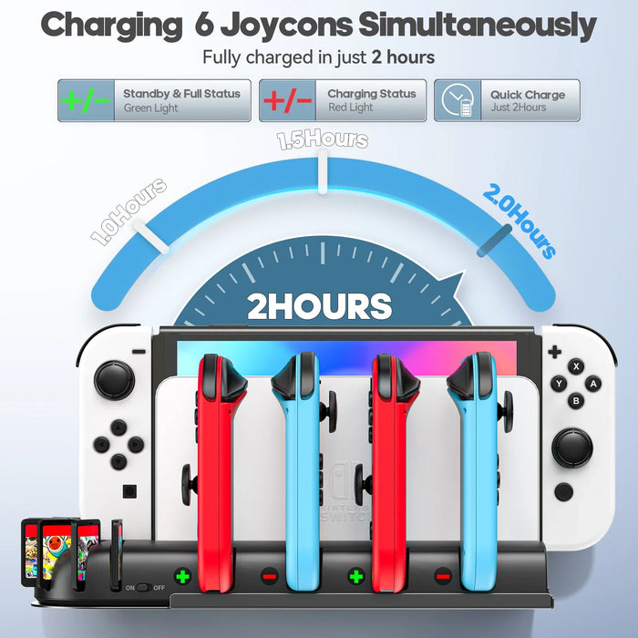 Switch Controller Charging Station For Nintendo Switch Oled Joycons