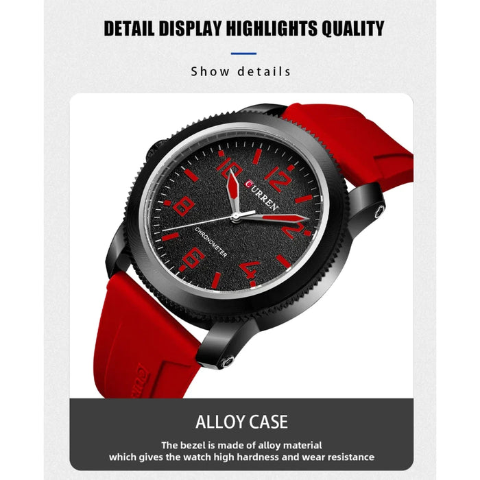 Fashion Watches For Men Left Hand Design Quartz