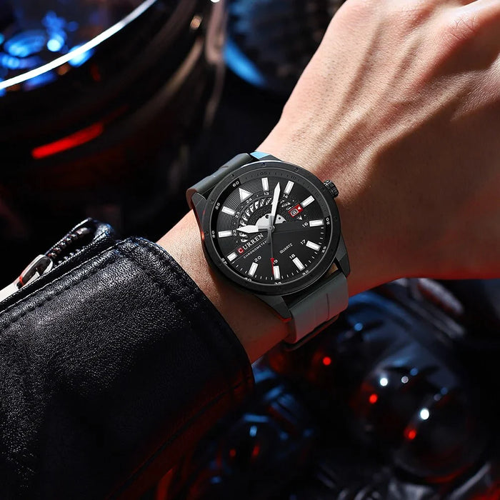 Fashion Casual Silicone Small Dial Quartz Watch For Men