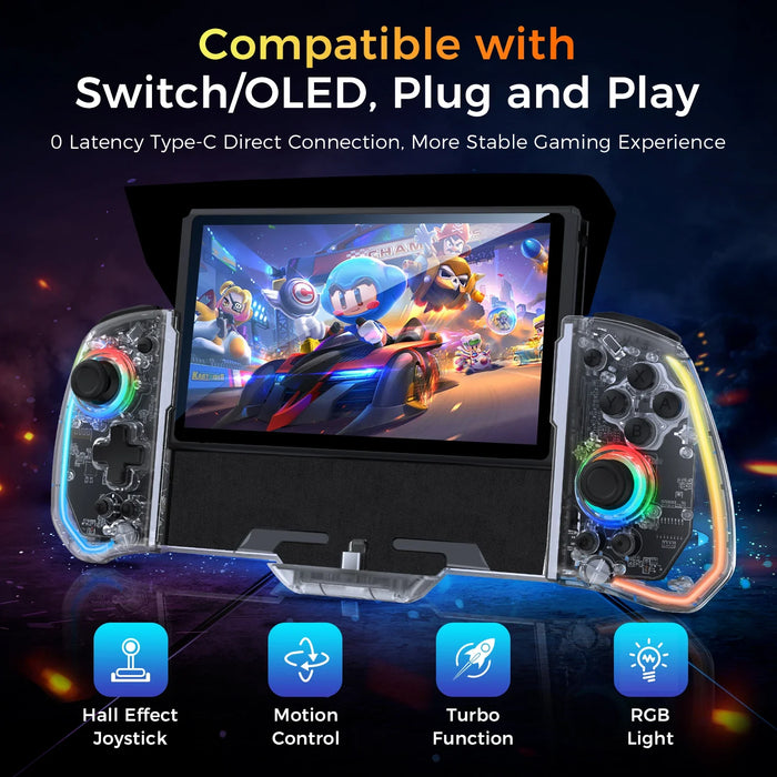 Switch Handheld Controller One-piece Joypad With Hall