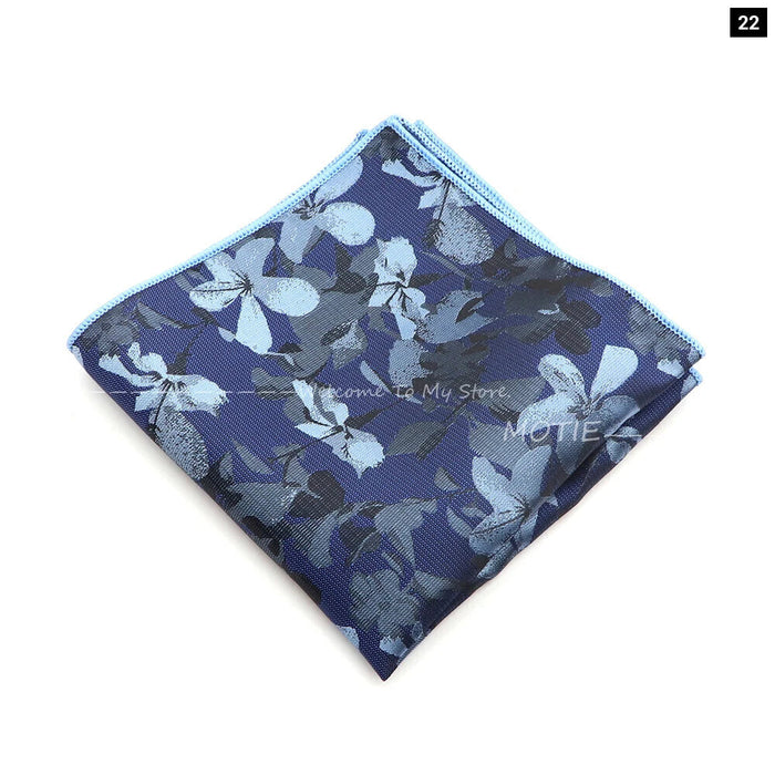 Mens Plant Pattern Handkerchiefs For Weddings And Daily Wear