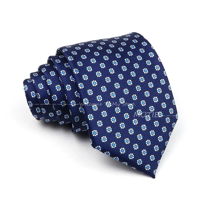 Blue Paisley Necktie For Weddings And Daily Wear