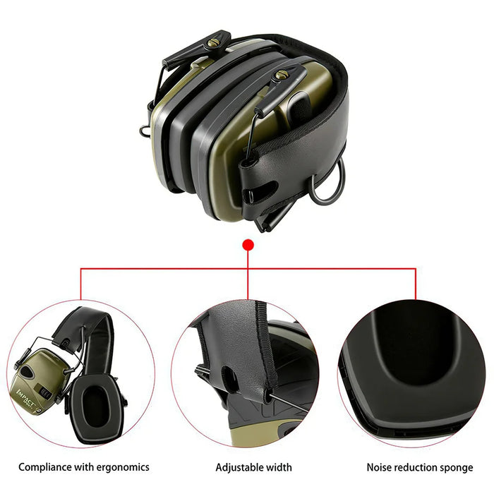 Foldable Active Noise Reduction Earmuffs