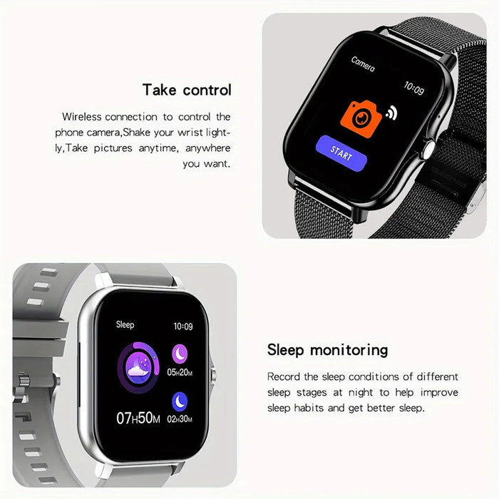 1.44 Colour Touch Smartwatch Bluetooth Custom Dial Fashion Mens Womens