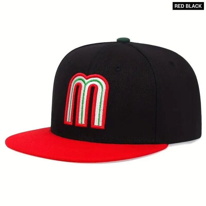 Adjustable M Letter Embroidery Baseball Cap / Hat