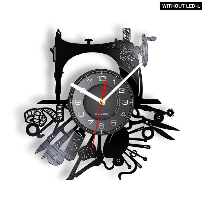 Retro Sewing Machine Wall Clock