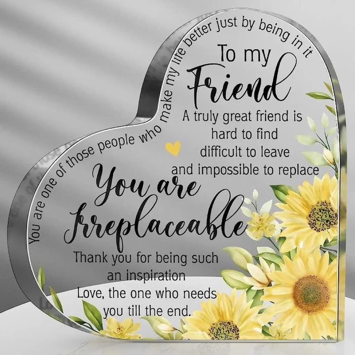 Sunflower Friendship Gift For Women Thank You For Being A Friend