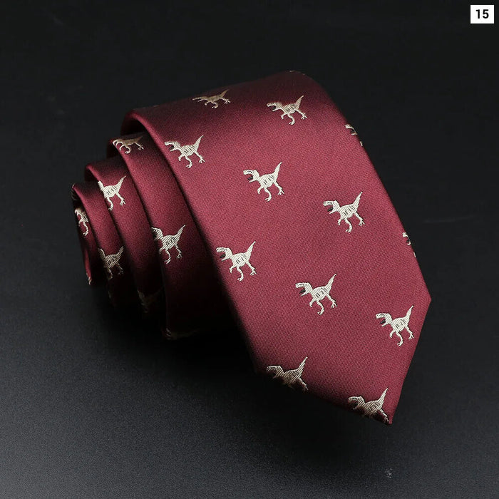 Fun Animal Necktie Ladybug Dog Dinosaur Shark For Parties And Weddings