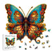 Vibrant Wooden Animal Puzzles With Butterfly Design