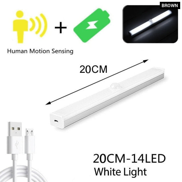 20cm/30cm Motion Sensor Wireless Led Night Light Usb