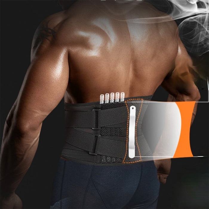 Strong Lower Back Brace Sweat Slim Belt For Sports Pain Relief