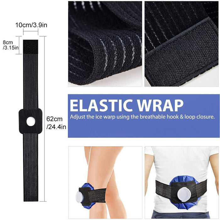 1piece Portable Fixing Ice Bag For Knee Wrap Protector (no