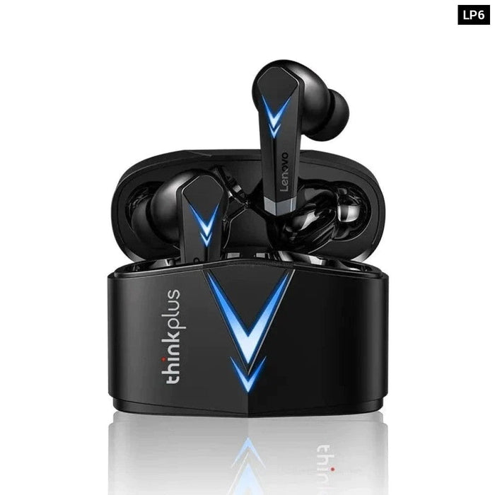 Wireless Bluetooth Lp6 Tws Gaming Earbuds Hifi Music With Dual Mode Noice Cancelling Earphones