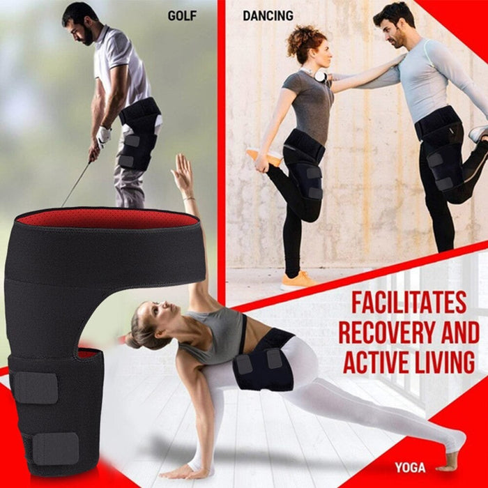 Hip Stability Brace Protector Supporting the Adductor Muscles and Tendons