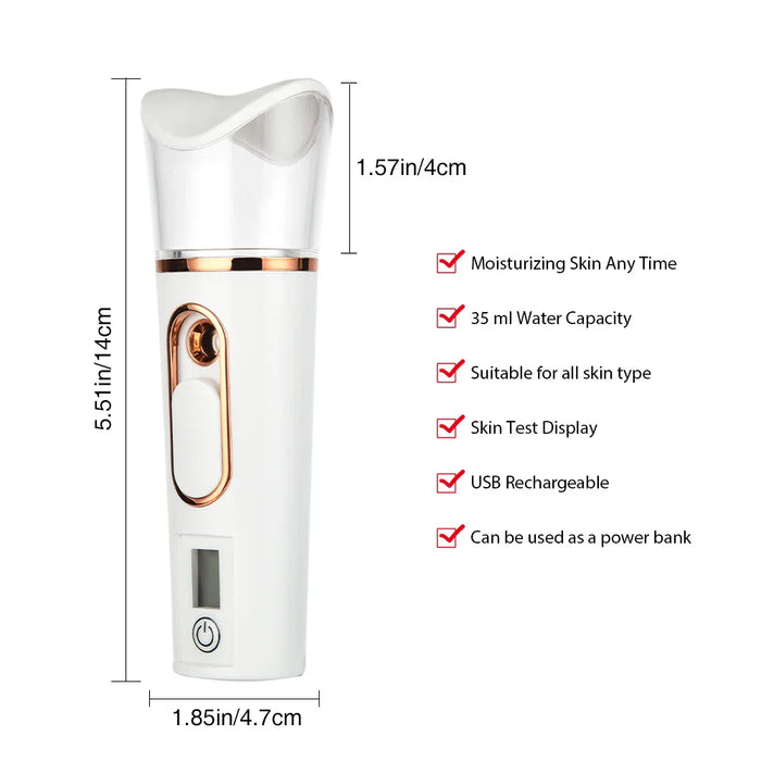 Portable Nano Facial Steamer For Hydrated Skin