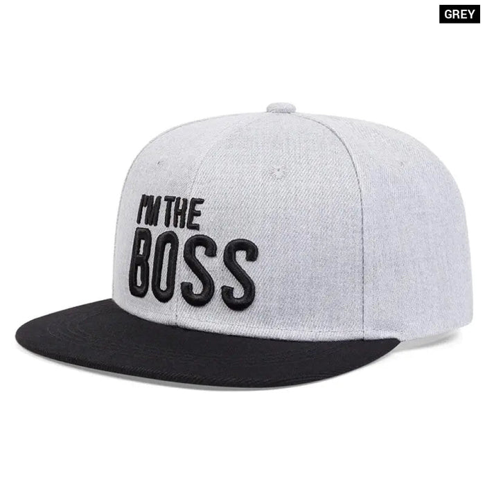 Boss Letter Embroidery Hip Hop Hat