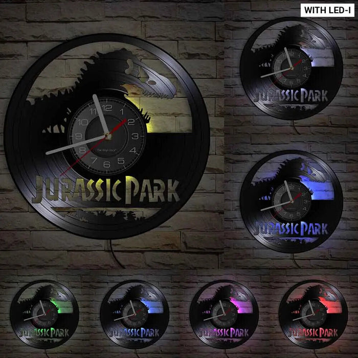 Jurassic T Rex Vinyl Record Wall Clock