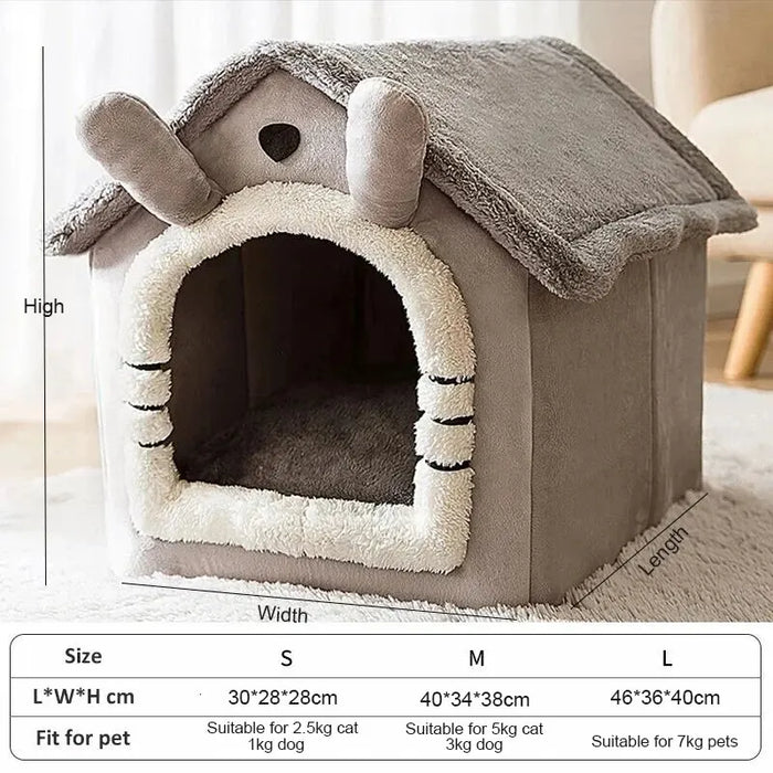 Pet Tent House With Removable Cushion For Small To Large Pets