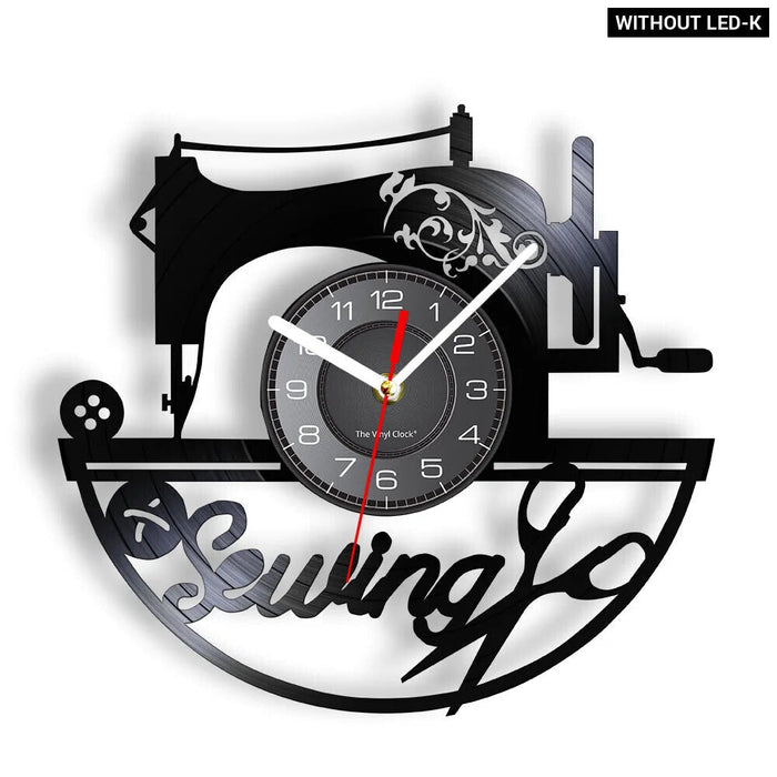 Retro Sewing Machine Wall Clock