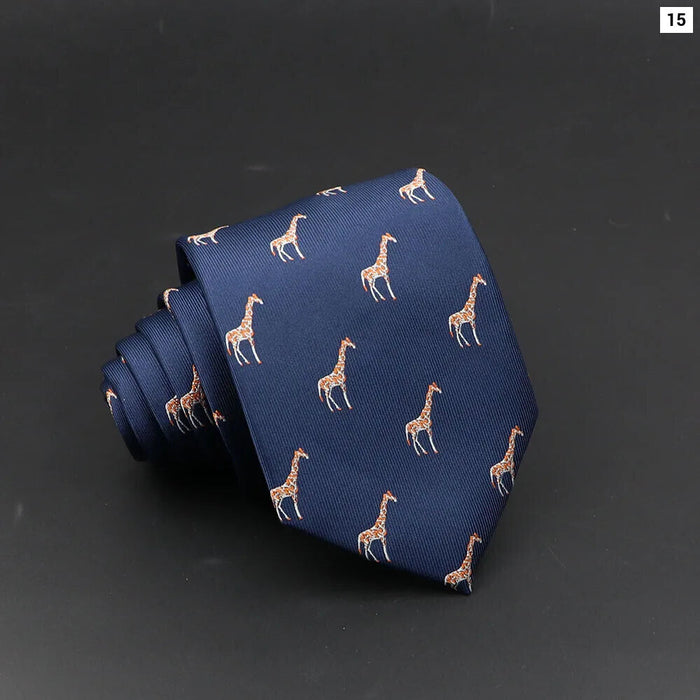 Cartoon Animal Tie For Weddings And Parties