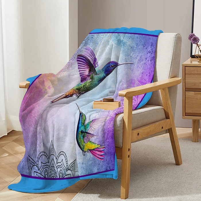 Hummingbird Throw Blanket