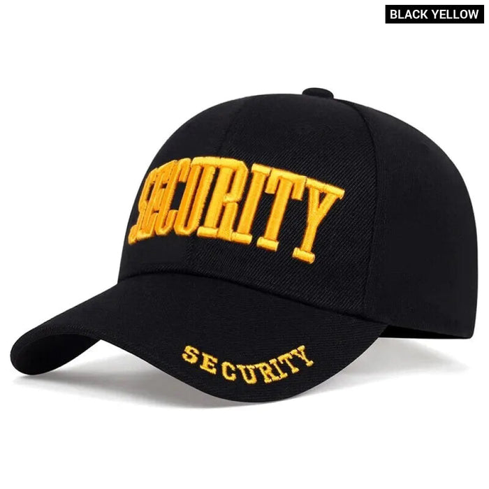 Adjustable Security Baseball Cap / Hat For Outdoor Wear