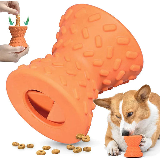 Treat Dispensing Dog Toy Durable Rubber