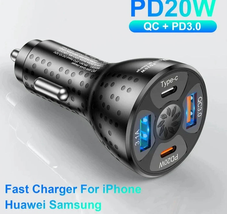 20W Usb C Car Charger For Fast Charging