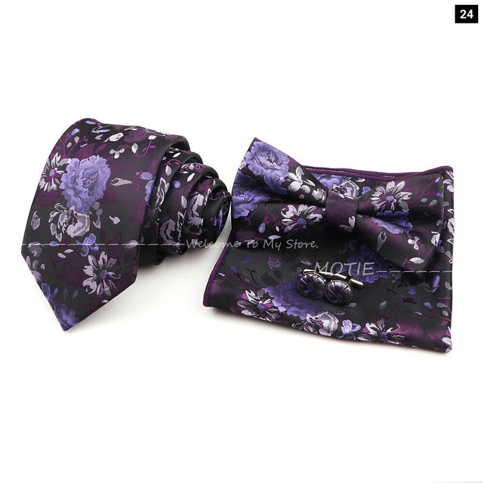 Classic Plant Tie Set For Weddings And Daily Wear