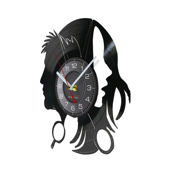 Hair Salon Logo Wall Clock