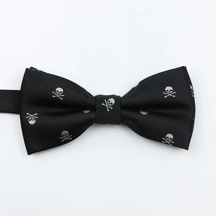 Skull Bowtie For Men Weddings And Cosplay