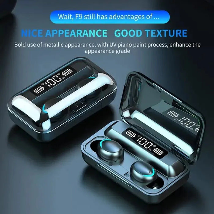 Waterproof Tws Tooth Earbuds With Digital Display