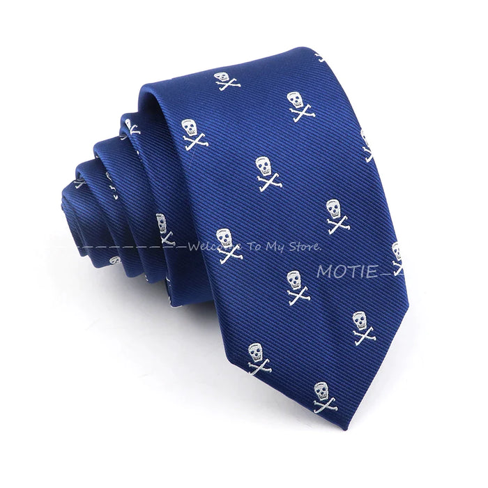 Blue Whale Pattern Tie For Weddings And Daily Wear