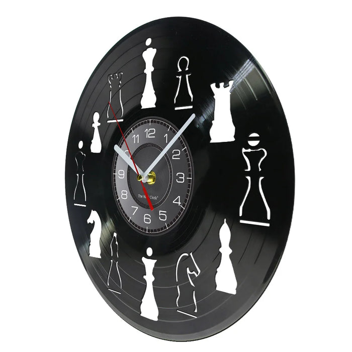 Chess Club Wall Clock