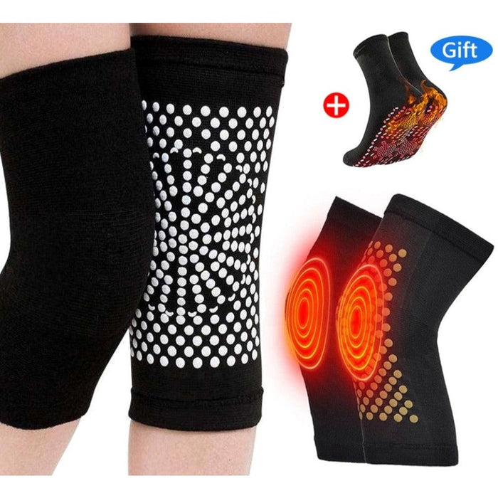 2Pcs Self Heating Knee Warming Pads For Arthritis Joint Pain Relief and Injury Recovery