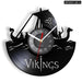 Scandinavian Viking Wall Clock With Norse Symbols