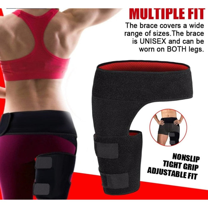 Hip Stability Brace Protector Supporting the Adductor Muscles and Tendons