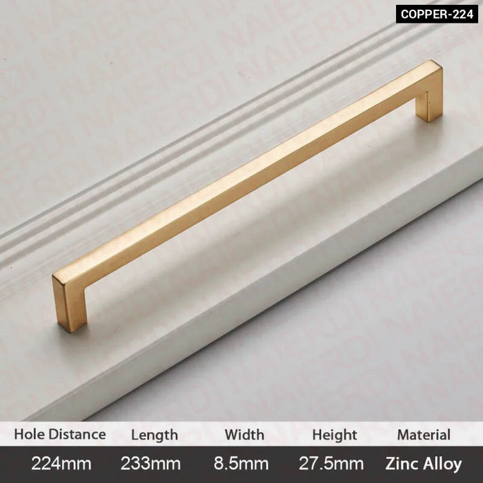 Modern Brushed Zinc Cabinet Handles